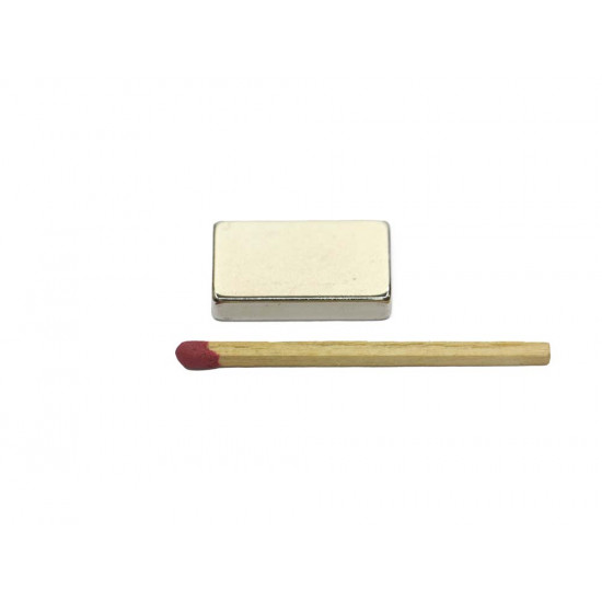 Ímã de neodímio bloco 25 x 15 x 5 mm - N42